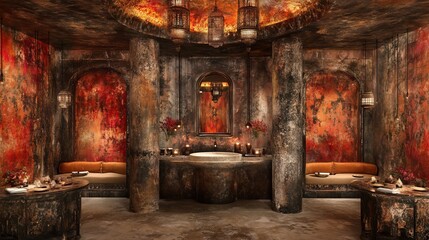 Lavish Moroccan Restaurant Interior Design