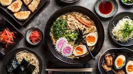 Diverse Asian Noodle Dishes