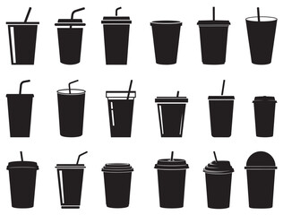 JUICE CUP SILHOUETTE WHITE BACKGROUND