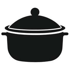 cooking pot isolated on white