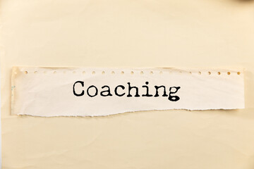 text caption presenting coaching