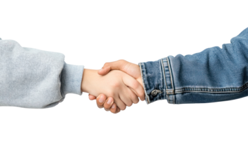 handshake between businessman and woman