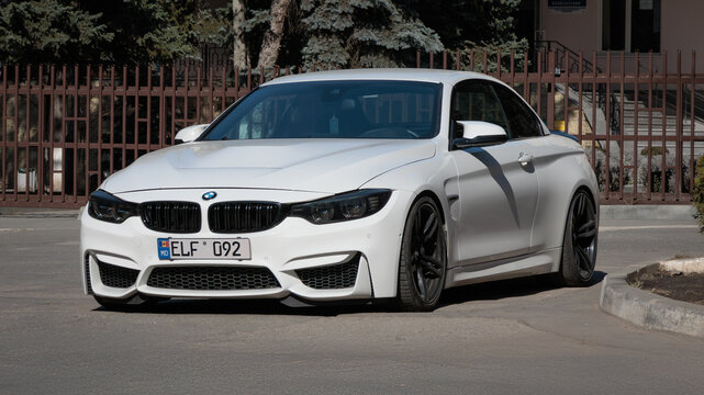 Chisinau, Moldova-March 3, 2025: BMW M4 Convertible (F82, F83), first generation