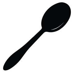 spoon on white background