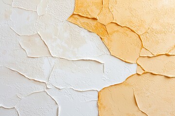 Naklejka premium Textured Paper Backdrop in Soft Ochre and White with Abstract Patterns and Subtle Details