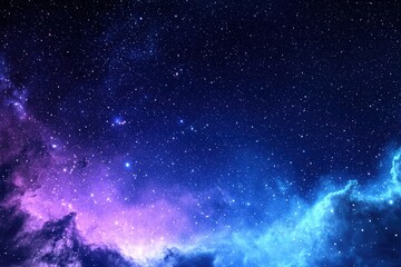 Fototapeta premium Ethereal Canvas of the Vast Dark Universe Filled with Stars and Cosmic Beauty