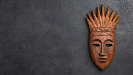 handmade woodwork authentic. Hand-carved wooden tribal mask crafted using age-old woodworking techniques for a truly authentic decorative piece