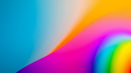 Vibrant Color Swirls: A captivating abstract composition features a dynamic interplay of rainbow colors. The seamless transitions of hues creates a sense of movement and depth.