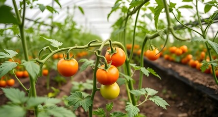 tomatoes in the garden