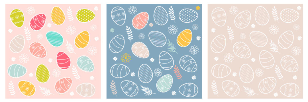 Pasqua, quadri con uova decorate