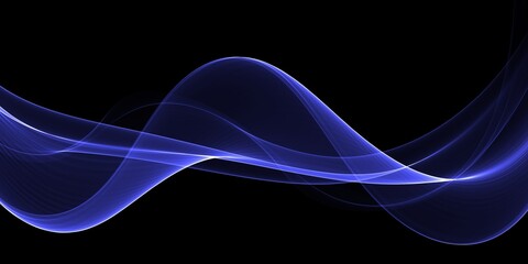 Neon blue glowing lines, magic energy space light concept, abstract background wallpaper design