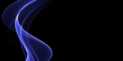 Neon blue glowing lines, magic energy space light concept, abstract background wallpaper design