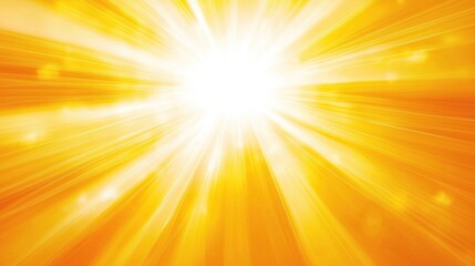 Obraz premium A bright, sunny, radiating burst of orange and white light