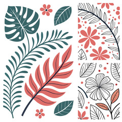 Floral and Leaf Pattern: A Nature-Inspired Design