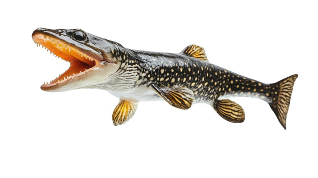 This model highlights the distinctive features of an Atlantic salmon, including its vibrant markings and open mouth, perfect for educational purposes in marine biology