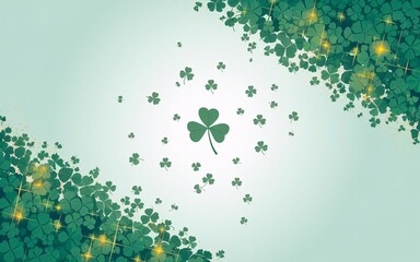 Patrick, St. Patrick's Day Shamrock Background (1)