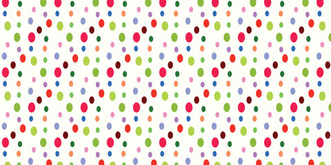 colorful seamless pattern featuring playful elliptical shapes. great for vibrant design, kids themes, and modern abstract composition