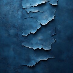 Obraz premium Abstract Blue Cracked Texture Grunge Wall Background with Peeling Paint