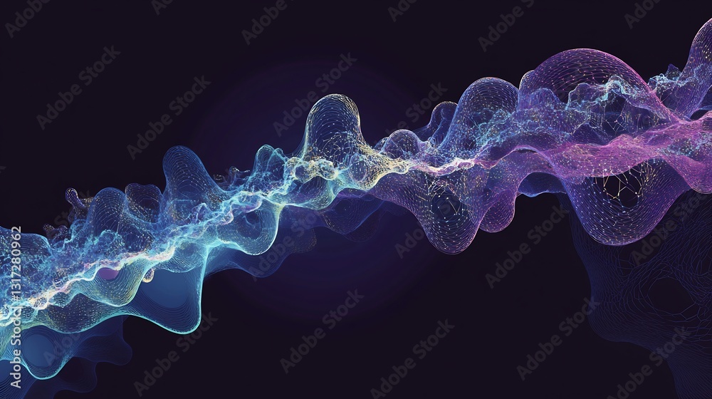Aufkleber Abstract depiction of scalability interconnected layers symbolizing growth system expansion