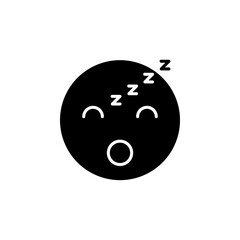 Sleeping Face Emoji glyph icon