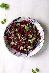 Korean-style beet salad