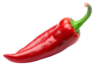 red chili pepper isolated on transparent background