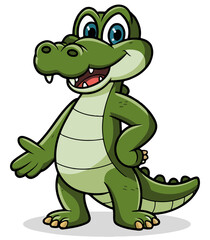 Fototapeta premium Crocodile Clipart