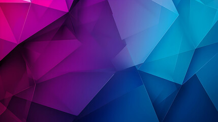Obraz premium Abstract Background With Vibrant Blue Purple And Pink Gradient Polygonal Geometric Shapes Modern Digital Art