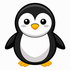 penguin on the snow