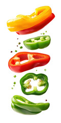 red and green peppers