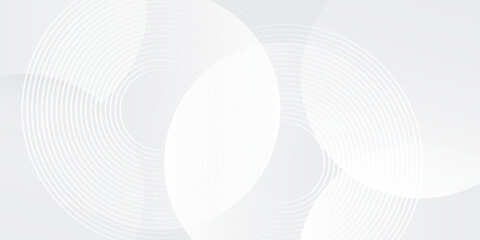 Fototapeta premium Modern white geometric abstract background overlap layer on bright space with lines effect decoration. Modern graphic design abstract modern art illustration