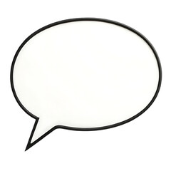 Fototapeta premium blank white speech bubble