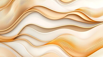 Fototapeta premium Abstract Waves in Warm Tones, Creating a Flowing Texture with Soft Curves and Gradients