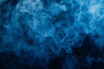 Obraz premium Dark Blue Blurred Background with Smoke Effect – High-Resolution, Professional Photography with Clean Sharp Focus and Low Noise