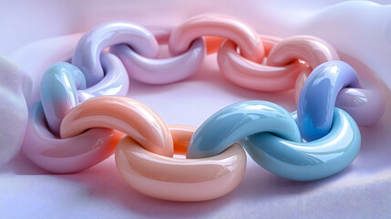 close up of pink and white chocolate candies