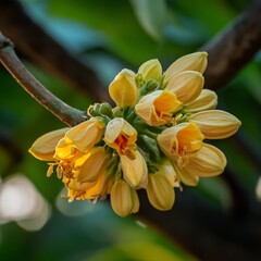 Obraz premium Tree-borne papaya bloom