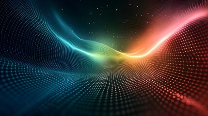 A futuristic abstract background with an expansive open space, blending technology and modern design elements