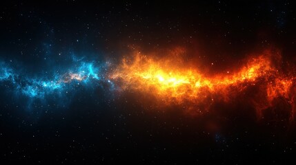 Obraz premium Cosmic Flame Dance