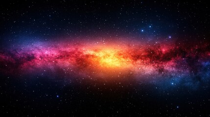 Naklejka premium Cosmic galaxy expanse