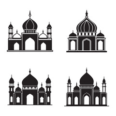 Premium Islamic Mosque Vector Art for Versatile Design Applications