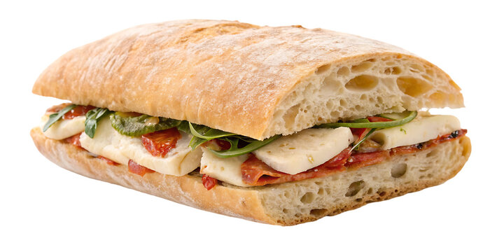 Bocconcini Tomato Pesto Ciabatta Sandwich