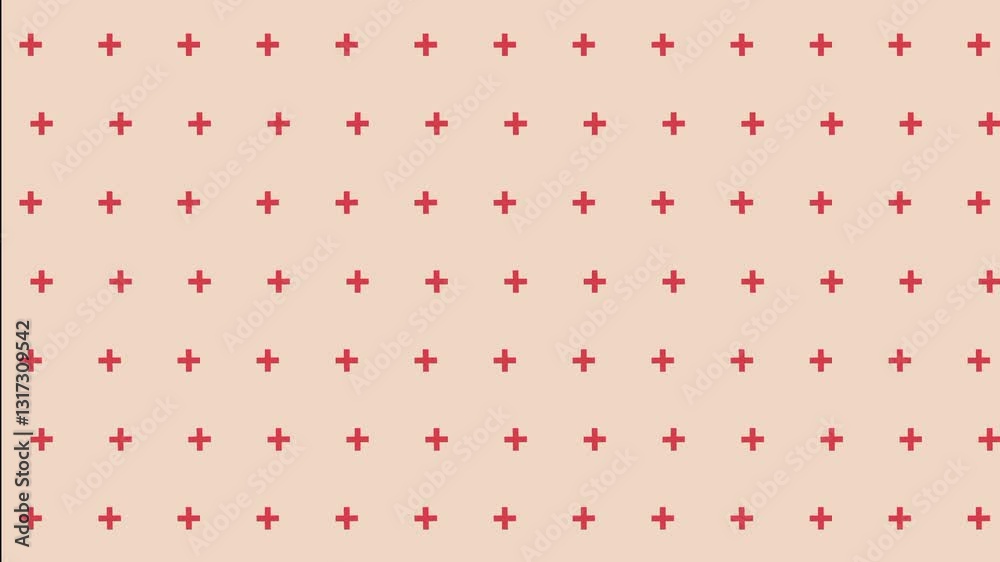 Wall mural dynamic cross pattern vector animation