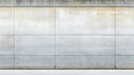 Full Frame Close Up View Of A Weathered Grey Concrete Wall With Horizontal Lines And A Smooth Concrete Floor At The Base In A Modern Architectural Setting