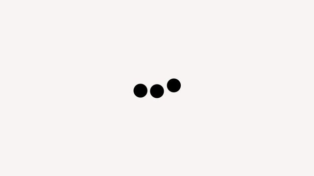 bar for dot loading animation video, footage of motion graphic animation. Dot shapes loader download upload for web design.