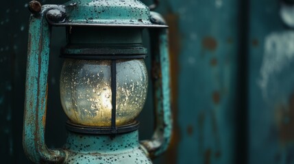 Household Close-up Lantern Moment Pane Sharp Glass