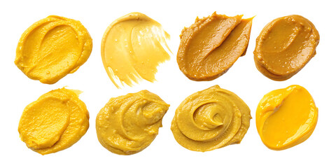 Mustard Swatches on White