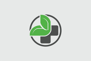 abstract leaf vector nature recovery logo template