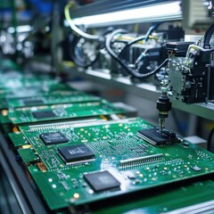 A high-rise green building with wind turbines integrated into its smart construction.