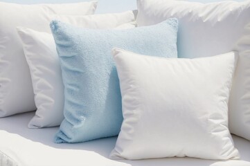 Pillow on sofa bed