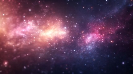 Fototapeta premium Vibrant cosmic scene, swirling nebula with vivid hues of pink and purple, perfect backdrop for imaginative projects.